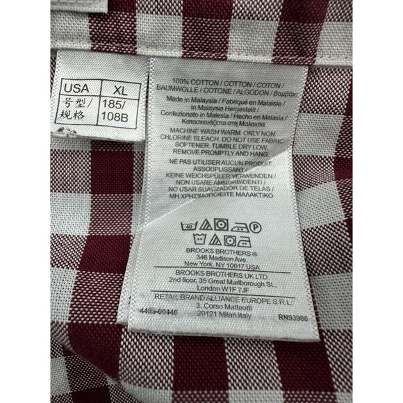 Brooks Brothers Shirt Mens XL 346 Supima Cotton Non Iron Classic Fit Dress Shirt - Picture 5 of 12